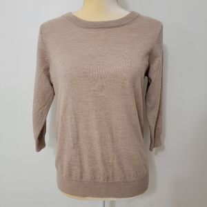 J. Crew Tan Wool Sweater Size S